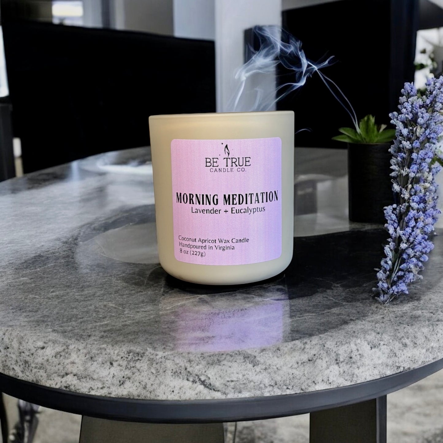 Morning Meditation Candle - Lavender + Eucalyptus