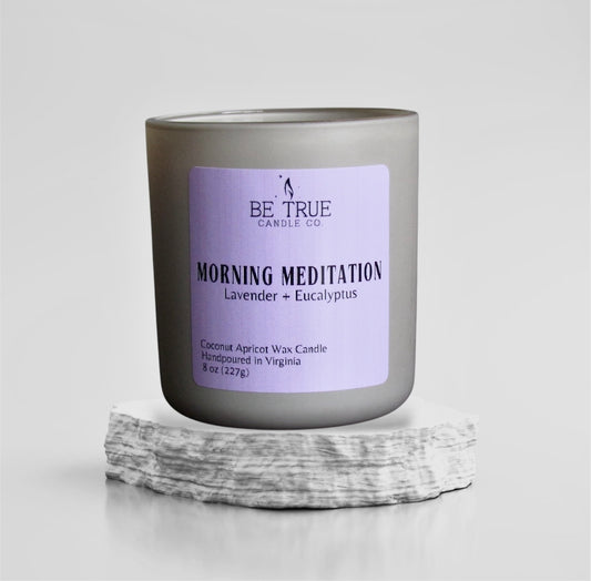 Morning Meditation Candle - Lavender + Eucalyptus