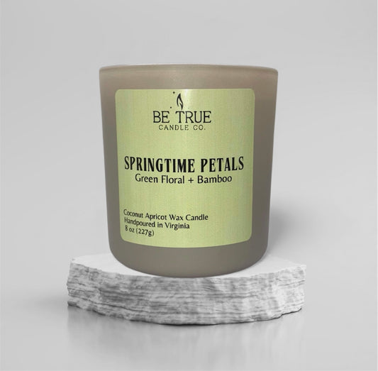 Springtime Petals - Green Floral + Bamboo